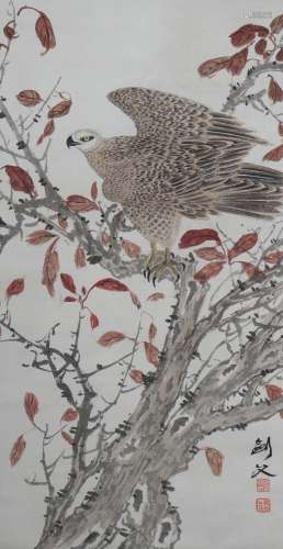 A Gao jianfu's flowers and birds painting