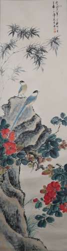 A Yan bolong's flowers and birds painting