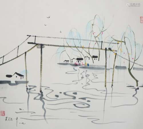 A Wu guanzhong's painting(without frame)