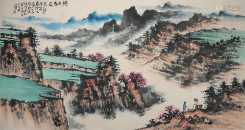 A Shi lu's landscape painting