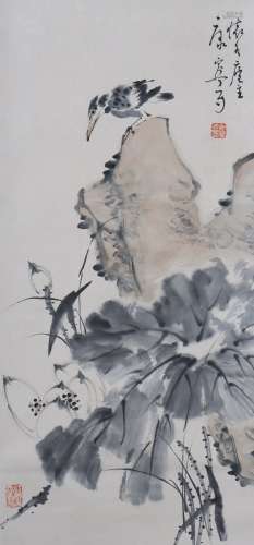 A Kang ning's flowers and birds painting