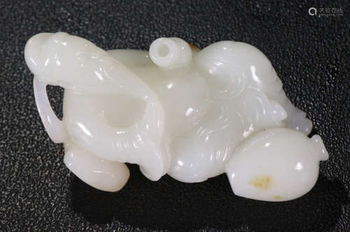 XINJIANG HETIAN JADE LIBAI SHAPE PENDANT