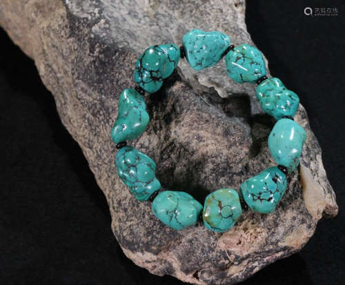 TIBETAN TURQUOISE BEADS STRING BRACELET