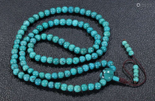 TIBETAN TURQUOISE BEADS STRING NECKLACE