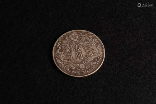 XUANTONG YEAR THREE ONE DOLLER SILVER COIN