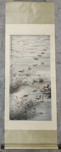 BIRDS SCROLL BY TAO LENGYUE