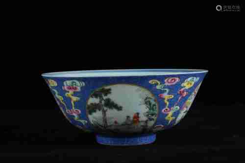 A CHINESE FAMILLE ROSE PORCELAIN BOWL, DAOGUANG PERIOD