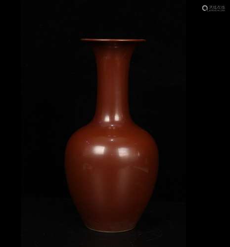 RED GLAZING VASE