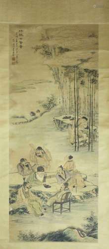 A CHINESE PAINTING BY CHEN SHI ZHUO