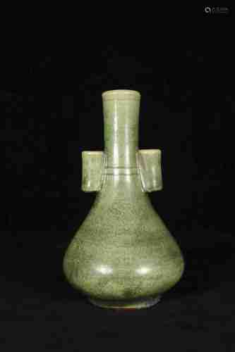 A CHINESE LONGQUAN KILN GALL-BLADDER VASE, YUAN DYNASTY