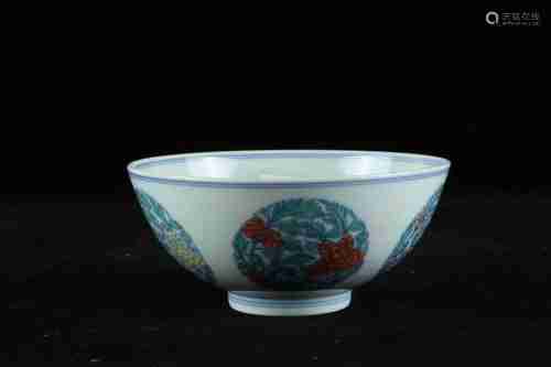 A CHINESE DOUCAI PORCELAIN BOWL, YONGZHENG PERIOD