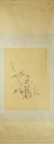 A CHINESE FIGURE PAINTING, CHEN SHAOMEI MARK