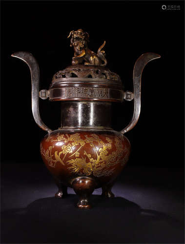 A Chinese Bronze Incense Burner