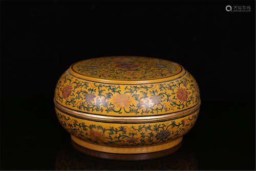 A Chinese Carved Hardwood Box