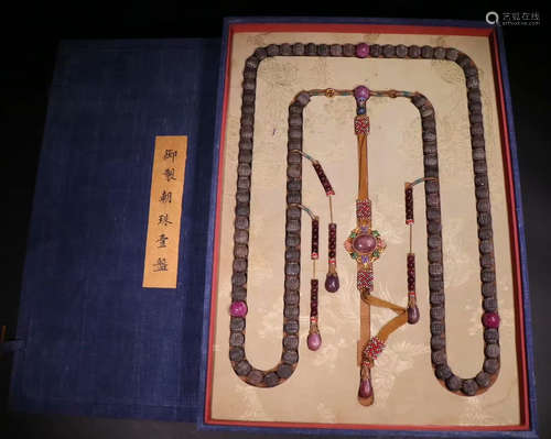 CHENXIANG WOOD NECKLACE WITH 108 BEADS