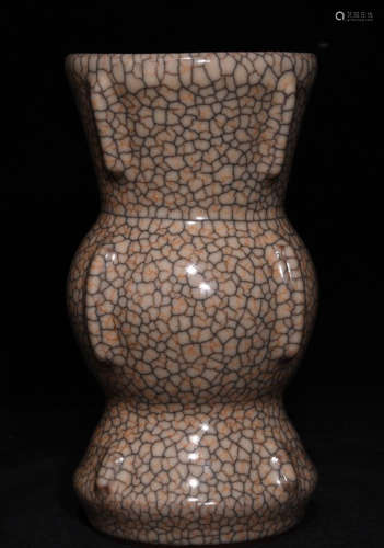 GE YAO BROWN GLAZE VASE