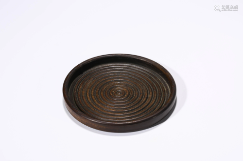 A Huanghuali Circular Tray, Ming Dynasty or Later