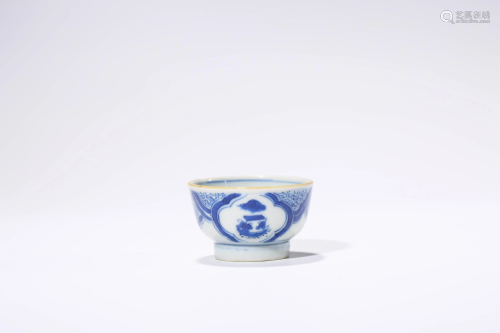 A Small Blue and White Bowl, Qing Dynasty