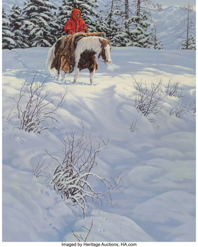 47065: Kirby Sattler (American, b. 1950) Cold Trail, 19