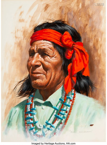 47063: Arthur Saron Sarnoff (American, 1912-2000) Zuni