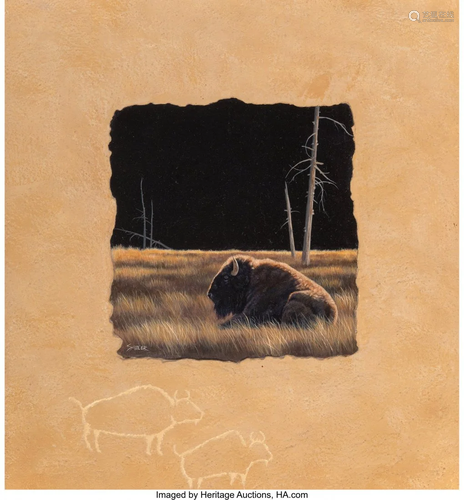 47068: Kirby Sattler (American, b. 1950) Tatanka, 1987