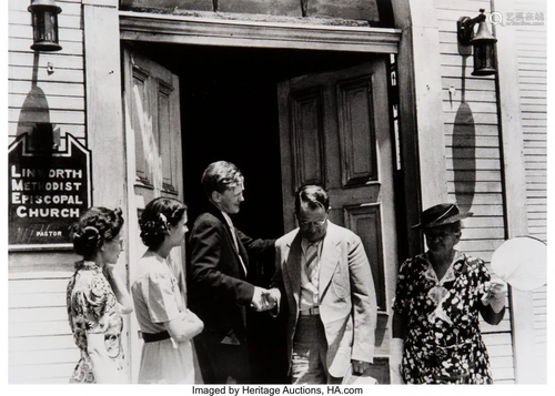 38079: Ben Shahn (American, 1898-1969) Pastor Greeting