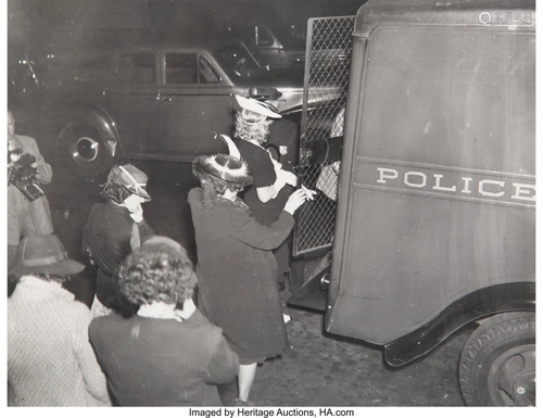 38113: Weegee (American, 1899-1968) House Raid (Prostit