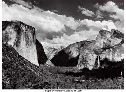 38003: Ansel Adams (American, 1902-1984) Valley View, Y