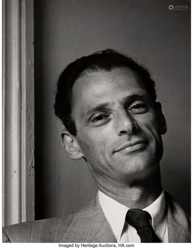 38074: Roy Schatt (American, 1909-2002) Arthur Miller,