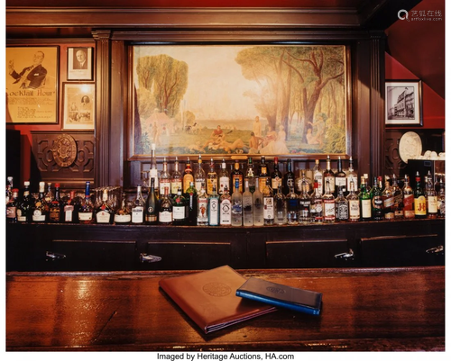 38031: Jim Dow (American, b. 1942) Bar, Lotos Club, New