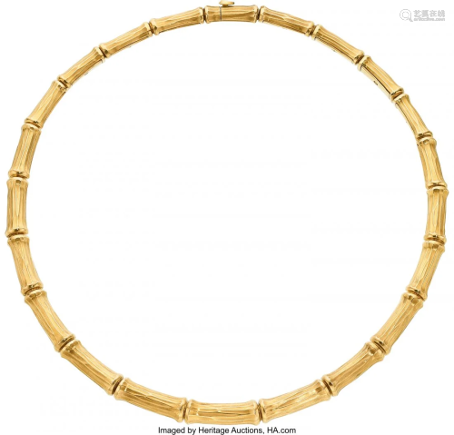 11011: Gold Necklace, Cartier, French The 18k gold Bam