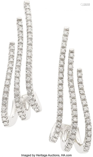 11088: Diamond, White Gold Earrings, Piero Milano The