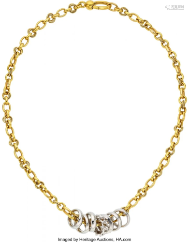 11013: Diamond, Gold Necklace, Pomellato The 18k white