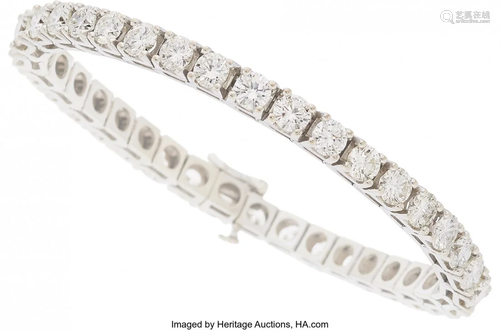 11053: Diamond, White Gold Bracelet The bracelet featu