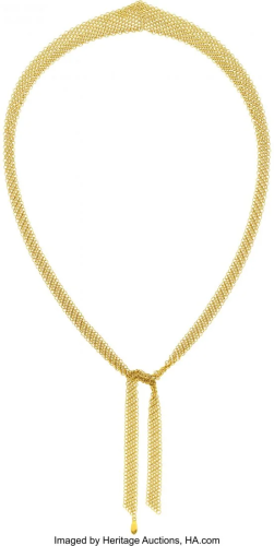 11001: Gold Necklace, Elsa Peretti for Tiffany & Co. T