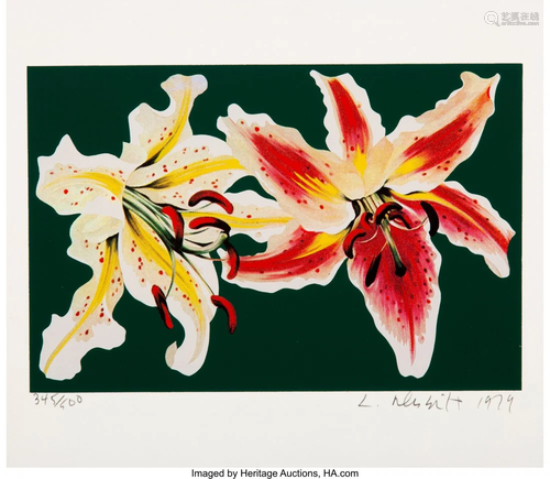 40056: Lowell Nesbitt (1933-1993) Two Spotted Lillies,