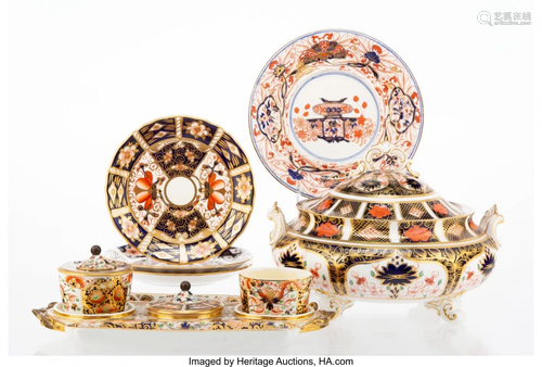 27177: A Group of Five Royal Crown Derby Old Imari Patt