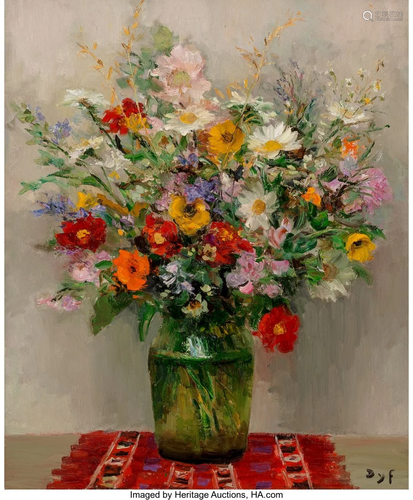 27062: Marcel Dyf (French, 1899-1985) Dahlias et soucis