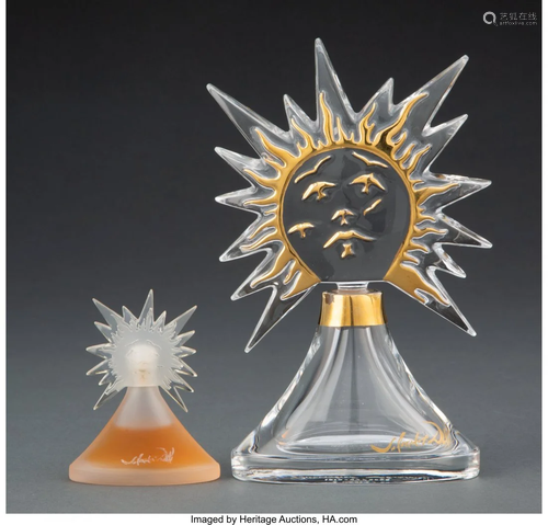 27186: Two Salvador Dalí Le Roy Soleil Glass Per