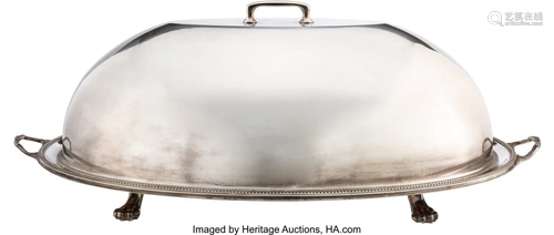 27111: A French Silver-Plated Meat Platter with Cover 1