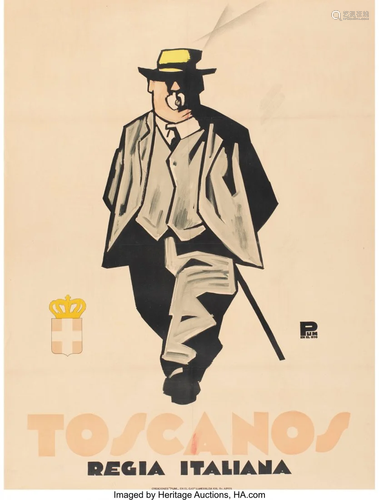 27244: Leonetto Cappiello (French, 1875-1942) Toscanos