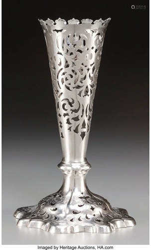 27072: A Henry Wilkinson & Co. Silver Reticulated Vase,