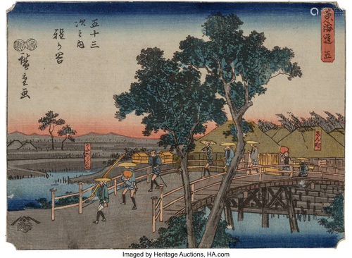 78312: Utagawa Hiroshige I (Japanese, 1797-1858) Eight