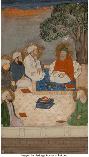 78265: An Indian Miniature Depicting Madrasa 10-7/8 x 8