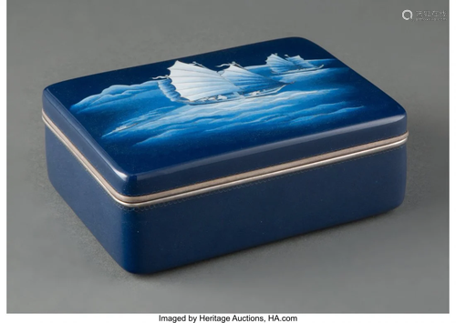 78277: A Cloisonné-Enamel Box and Cover, Hayashi