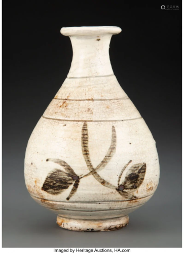 78341: A Korean Glazed Porcelain Vase 6 x 4-1/8 inches
