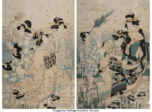 78317: Kitagawa Utamaro (Japanese, 1753-1806) Beauties