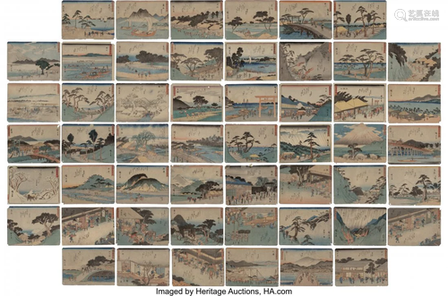 78306: Utagawa Hiroshige I (Japanese, 1797-1858) Compri