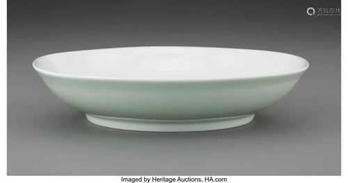 78103: A Chinese Monochrome Porcelain Dish Marks: Si…