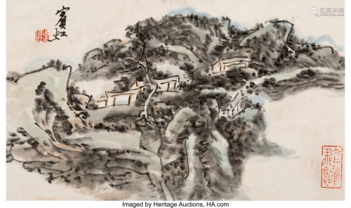 78207: Huang Binhong (Chinese, 1864-1955) Album of Ten